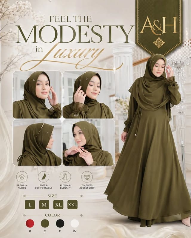 Luxury Modest Fashion Advertisement Poster