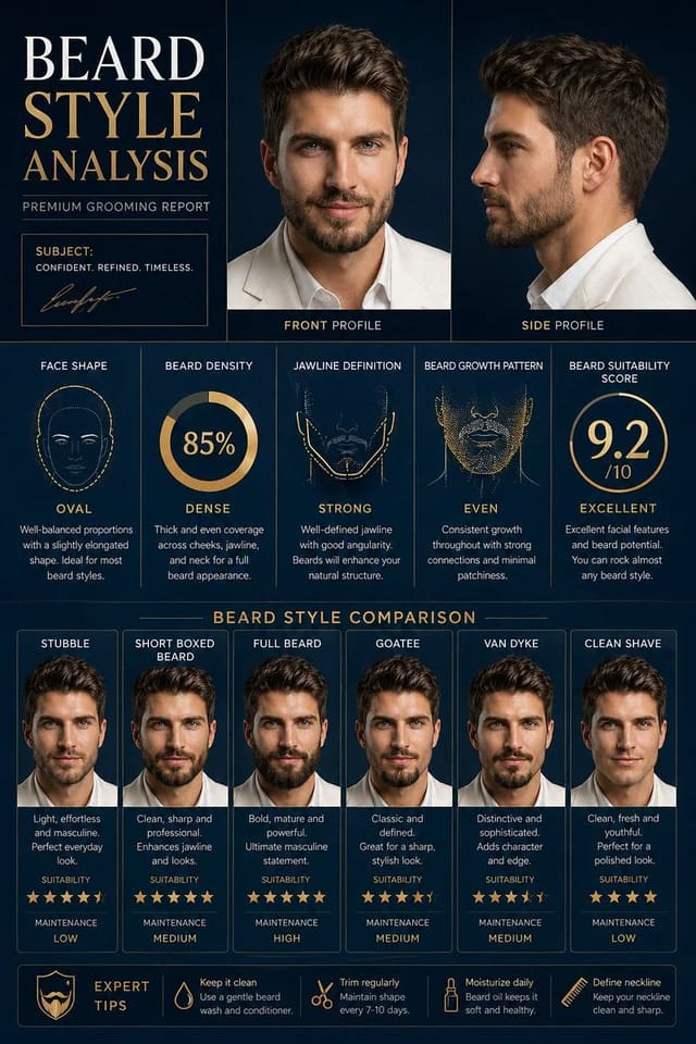 Comprehensive Facial Hair Analysis & Styling Guide
