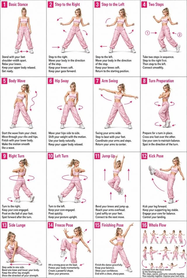 Dance movement sheet with 16 animated panels using GPT Image 2 and Seedance 2.0