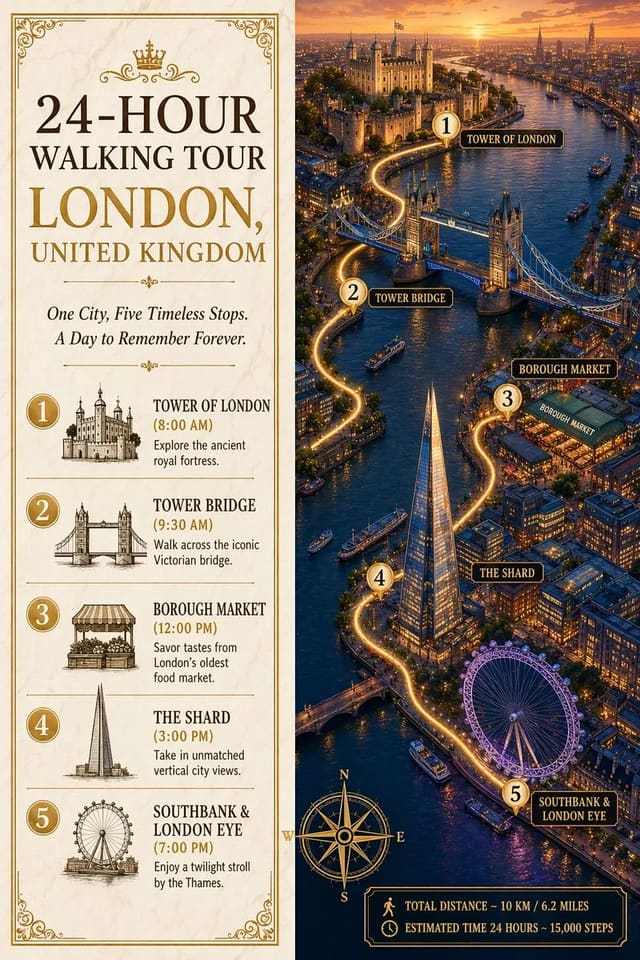 GPT Image 2.0 vs Gemini Nano Banana 2 London Walking Tour Infographic