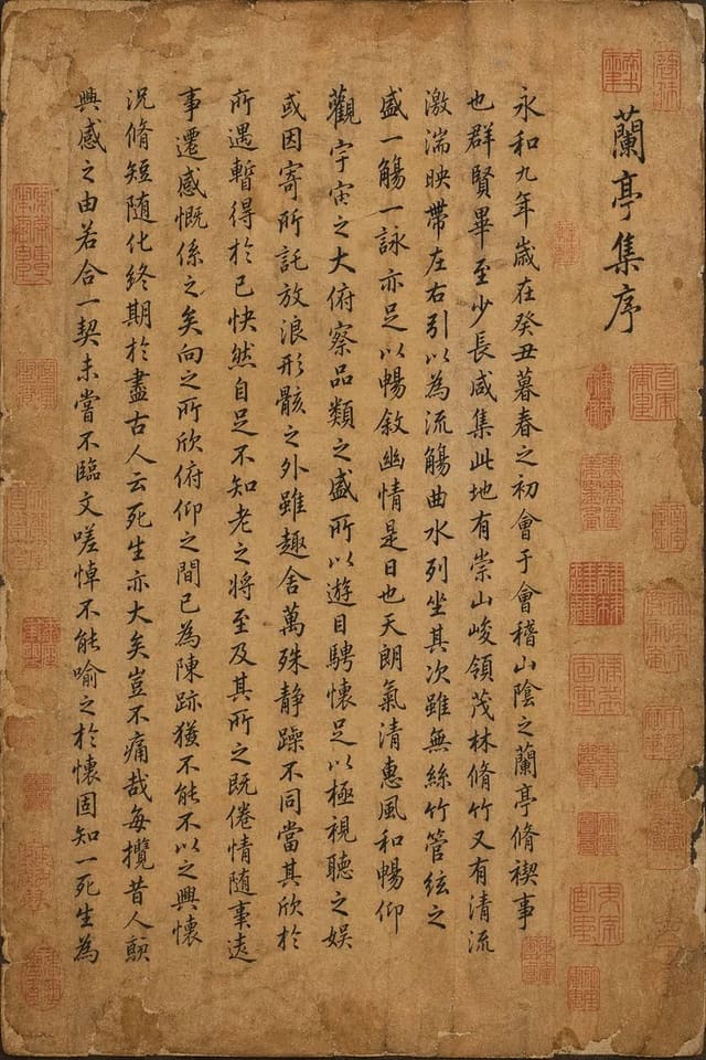 GPT-Image-2 还原经典古文真迹书法效果