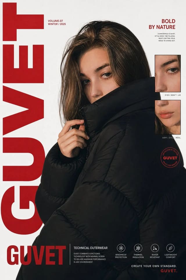 Luxury Streetwear Fashion Editorial Poster