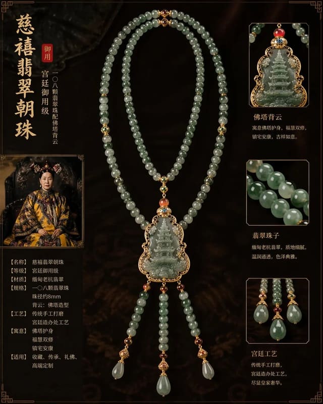 慈禧御用翡翠朝珠