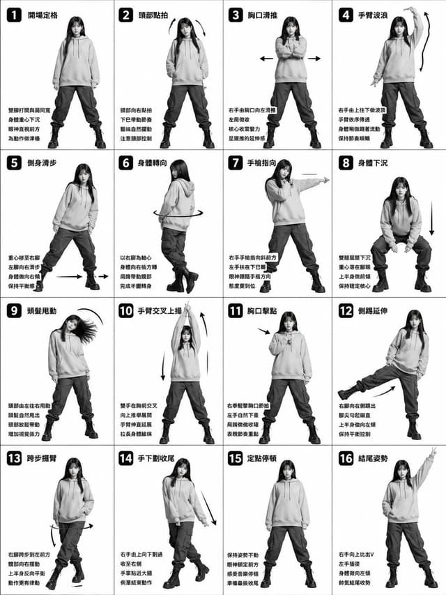 Beat-synced character transformation dance using reference images