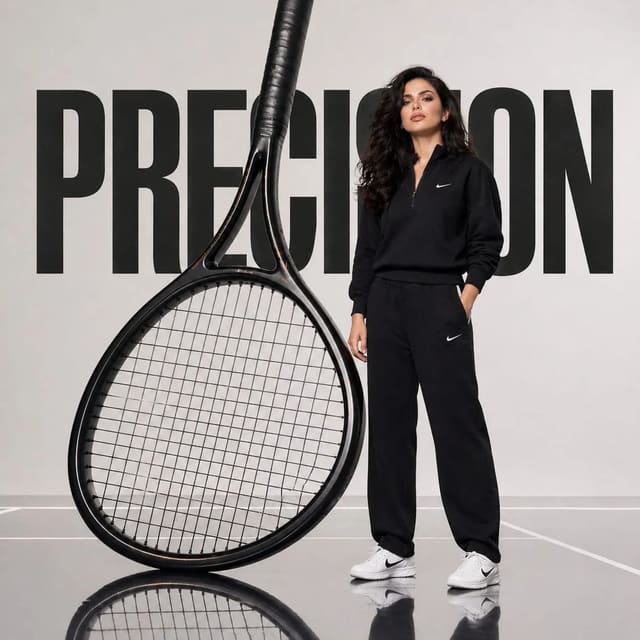 Avant-Garde Tennis Fashion Campaign