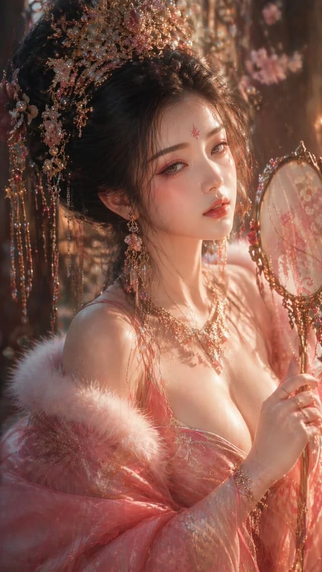 唐风古典美人超写实CG插画