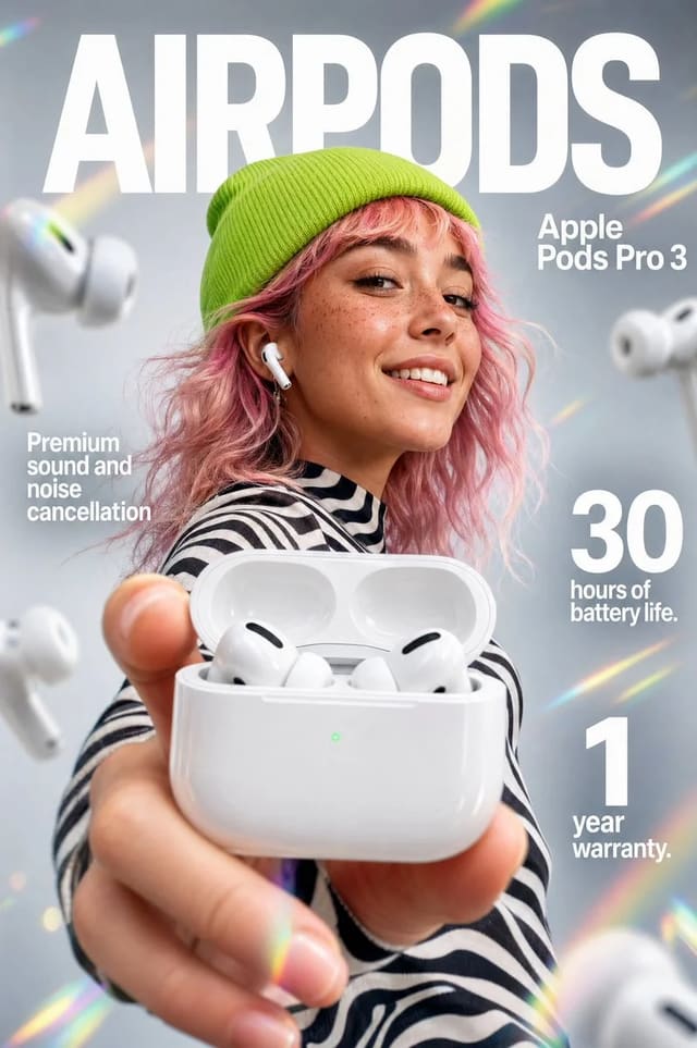 Apple Pods Pro 3 E-Commerce Infographic