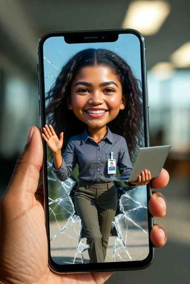 GPT Image 2 celebrity phone-popping caricature meme prompt