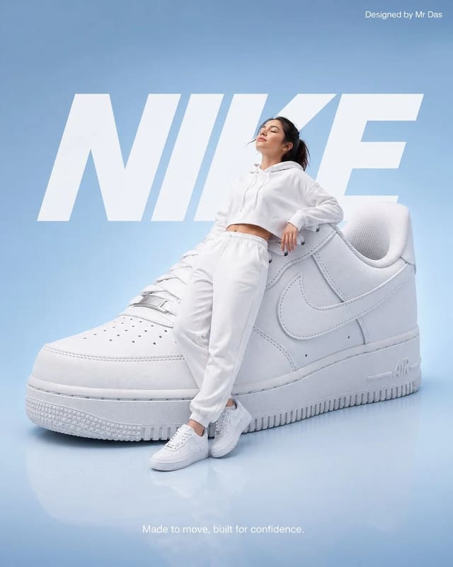 Minimalist Nike Sneaker Commercial Ad