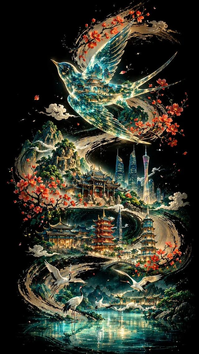 GPT-Image-2 广州城市印象创意海报