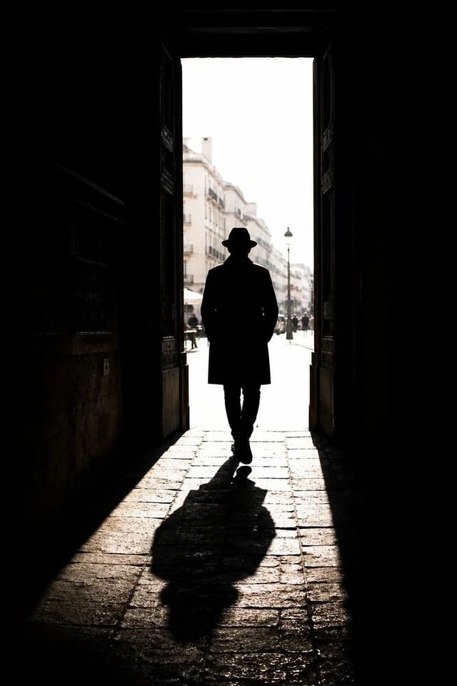 High Contrast Street Silhouette