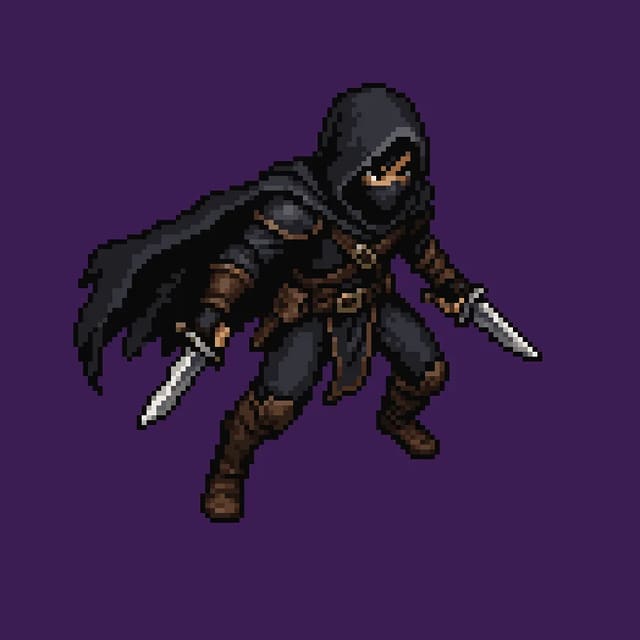 GPT-Image-2 vs Nano Banana 2 pixel art rogue sprite comparison