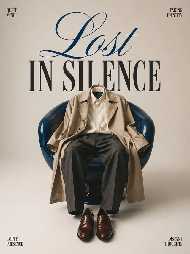 Lost in Silence Fashion Editorial Poster
