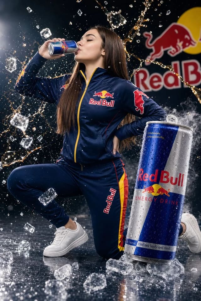 Red Bull Commercial Advertisement and Product Shot