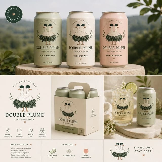 Cute logo branding inspired by reference image