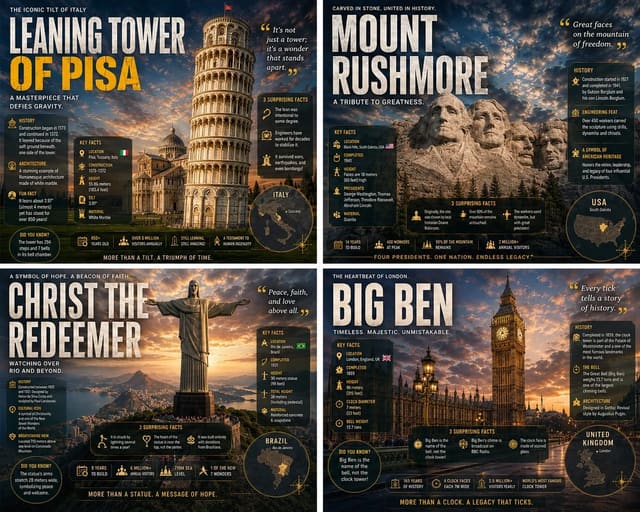 Landmark Visual Presentation Posters