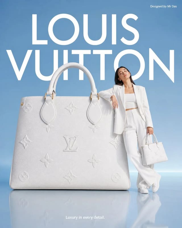 GPT Image 2 Louis Vuitton Minimalist Fashion Ad