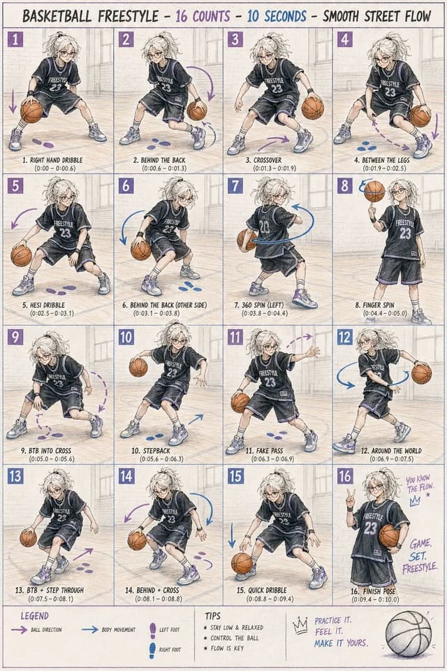 Basketball Freestyle Routine