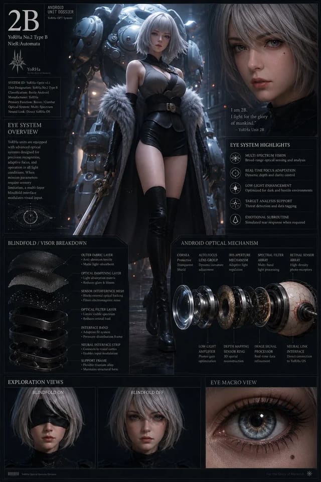 GPT Image 2角色图扩展成机甲游戏设定档