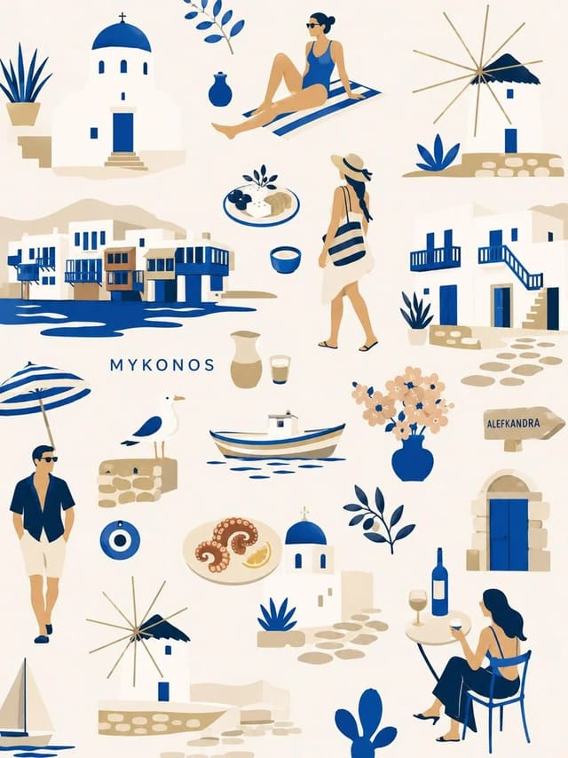 GPT Image 2 flat-vector editorial city lifestyle collage prompt