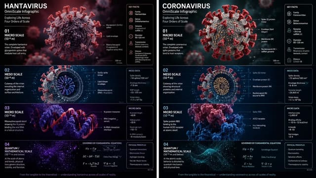GPT Image 2 science infographic prompt for Hantavirus and Coronavirus