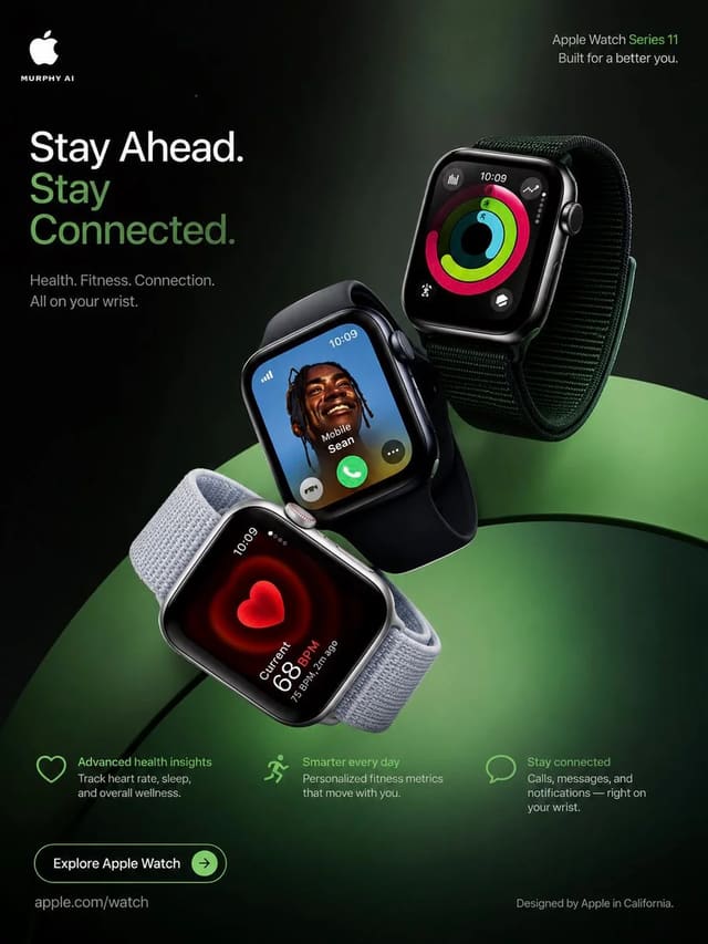 Apple Watch Series Commercial Poster