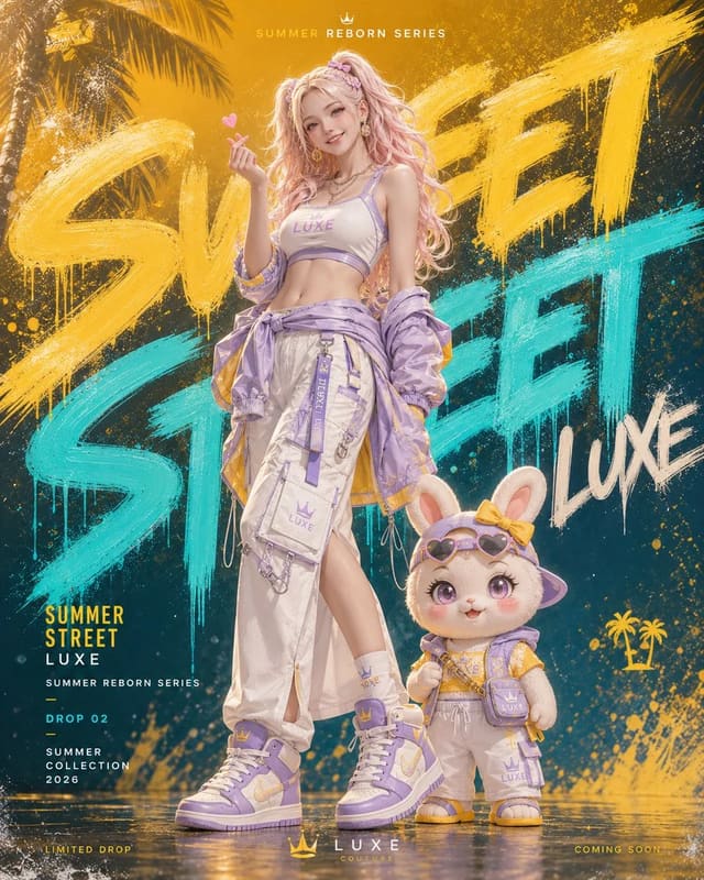 Summer Street 夏日潮牌角色海报系列