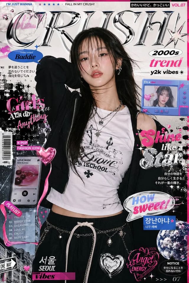 Y2K Korean Fashion Magazine Editorial