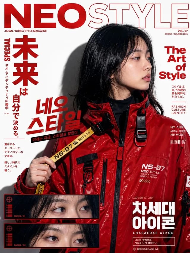 Y2K Pop-Street Editorial Collage Portrait