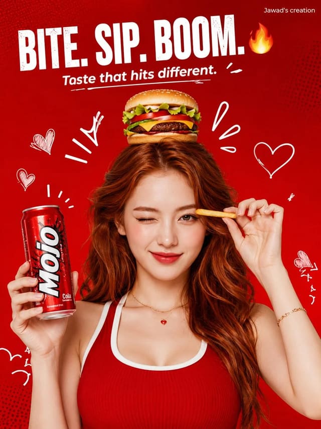 GPT-Image-2 Commercial Poster Prompt for Mojo Soda and Burger