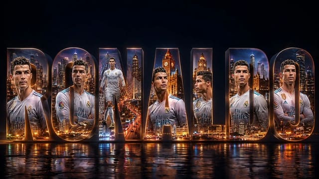 Cinematic 3D Name Typography with Indian Cityscapes