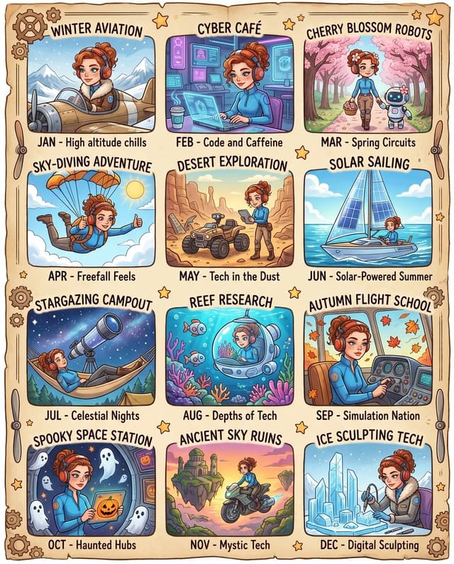 Calendar of Things You Love