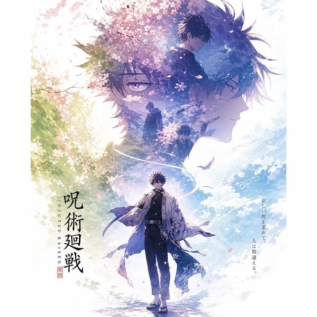 Jujutsu Kaisen Cinematic Anime Poster
