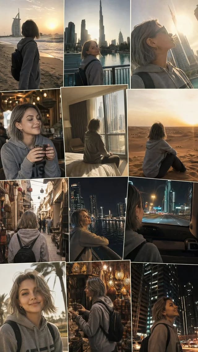 GPT Image 2 + Seedance 2.0 Dubai travel vlog prompt
