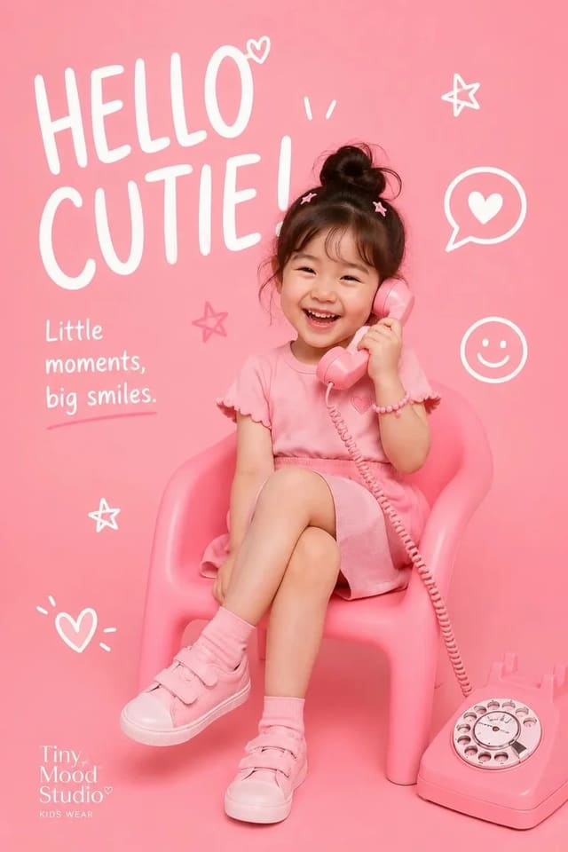 GPT-Image-2 Kids Fashion Editorial Poster Prompt Template