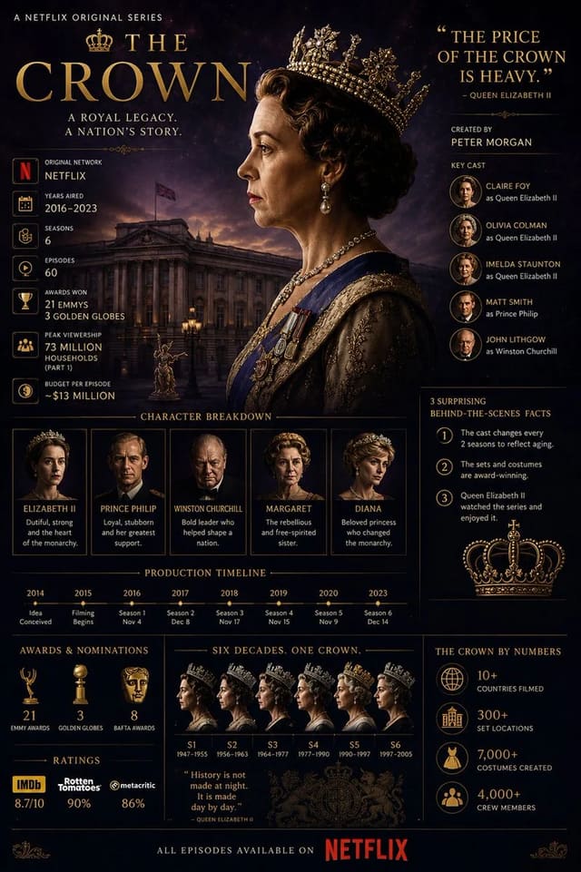TV Show Infographic Poster Collage