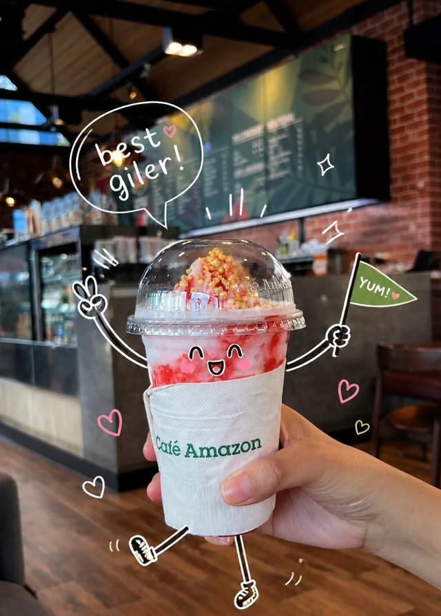 Kawaii Strawberry Popsicles and Frappé Cafe Photography Prompt