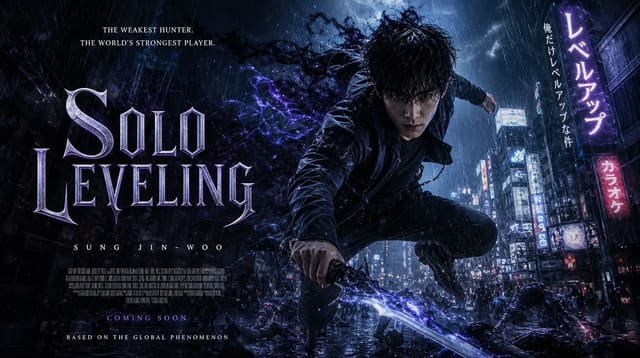 GPT Image 2 Solo Leveling live-action movie poster concept