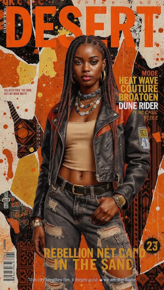 DESERT High-Fashion Magazine Cover