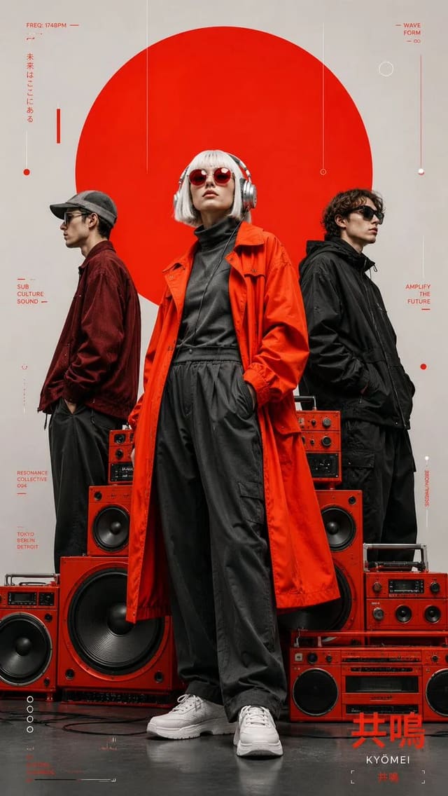 GPT Image 2 high-fashion electronic editorial poster
