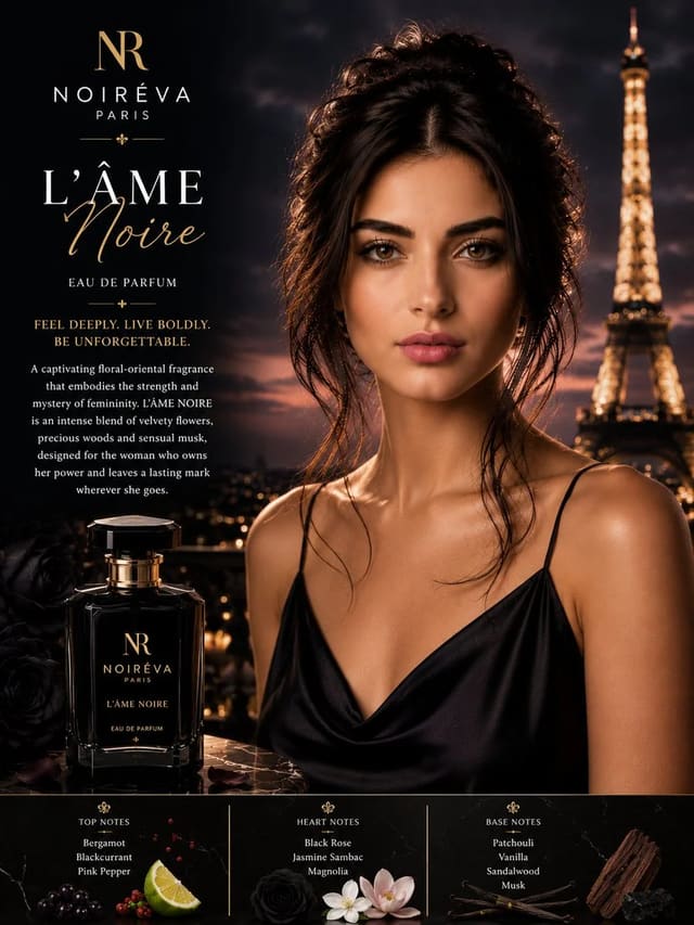 Luxury Noir Perfume Advertisement