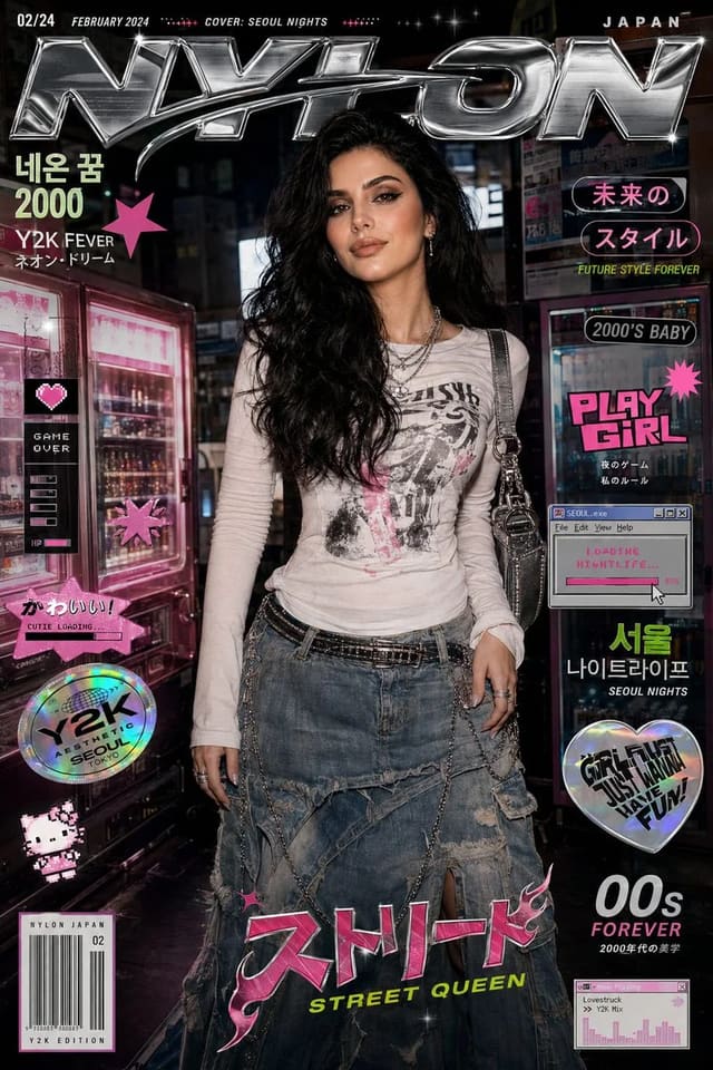 GPT Image 2 Y2K Korean Fashion Magazine Cover Prompt