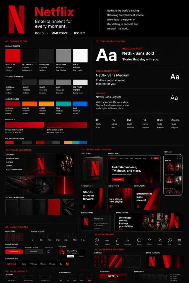 Professional Brand Guideline Board from Uploaded Logo