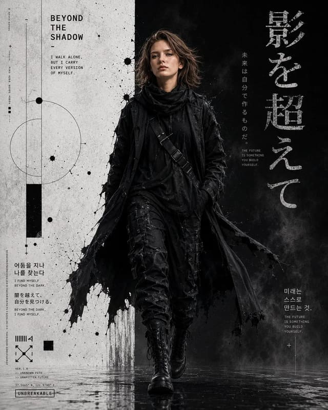 GPT Image 2 cyber-grunge techwear fashion poster prompt