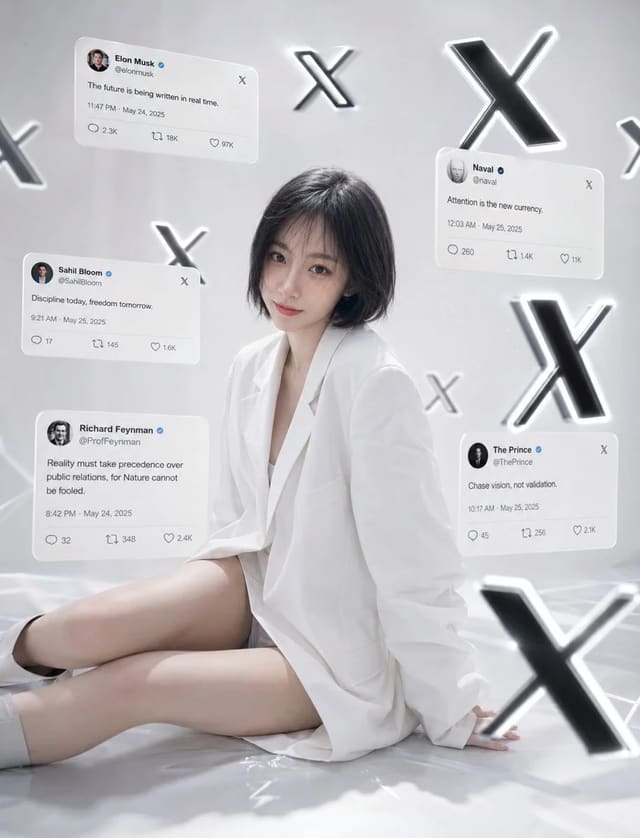 奢华单色社交媒体编辑肖像