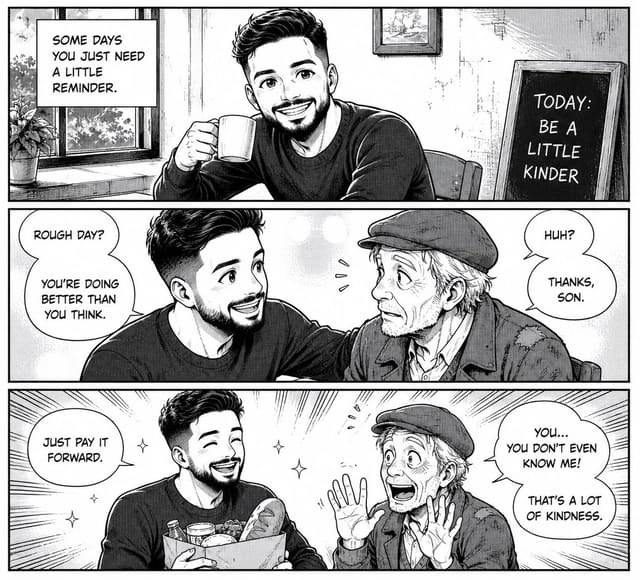 Turn a Character Reference into a Retro Manga Comic Strip