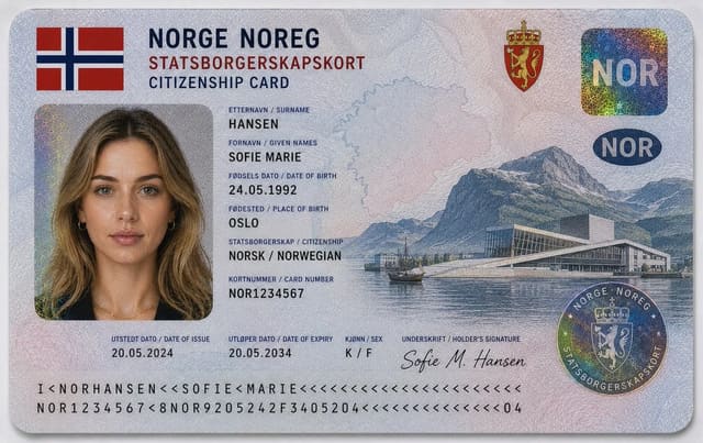 Photorealistic Argentine Citizenship ID Card Prompt