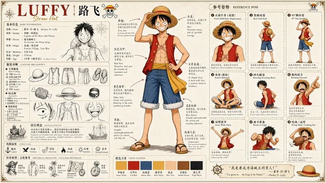 GPT Image 2 anime character pose reference sheet prompt for Bibi Dong