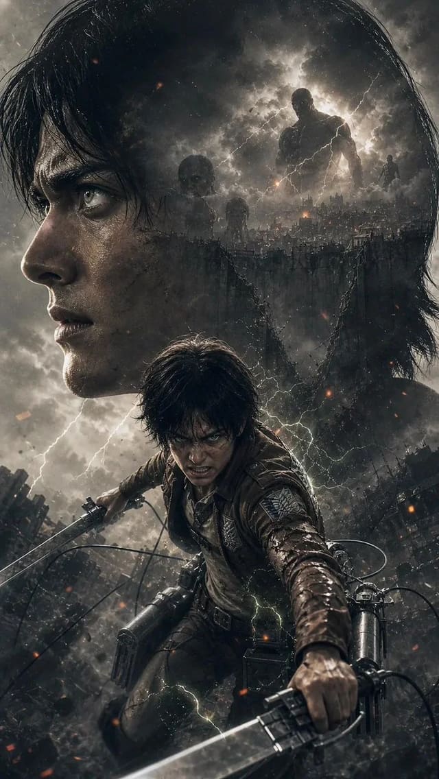 GPT-Image-2 cinematic dark fantasy anime titan apocalypse poster prompts