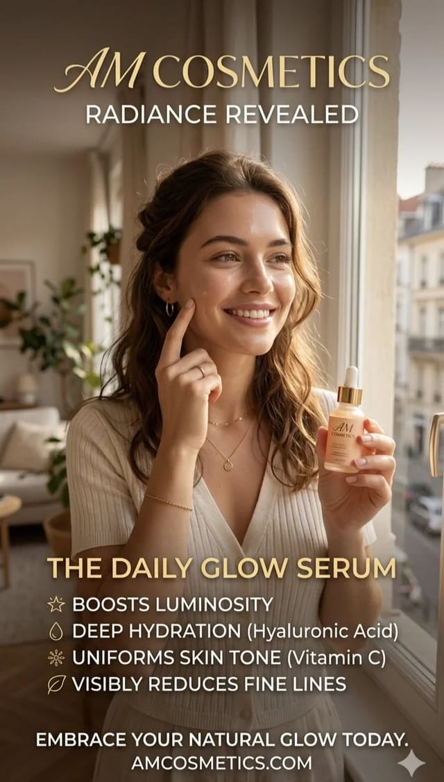 Skincare Serum Advertisement